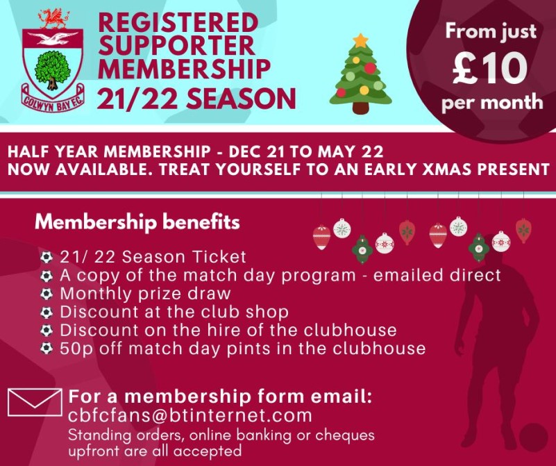 Supporter Membership Half Year Offer