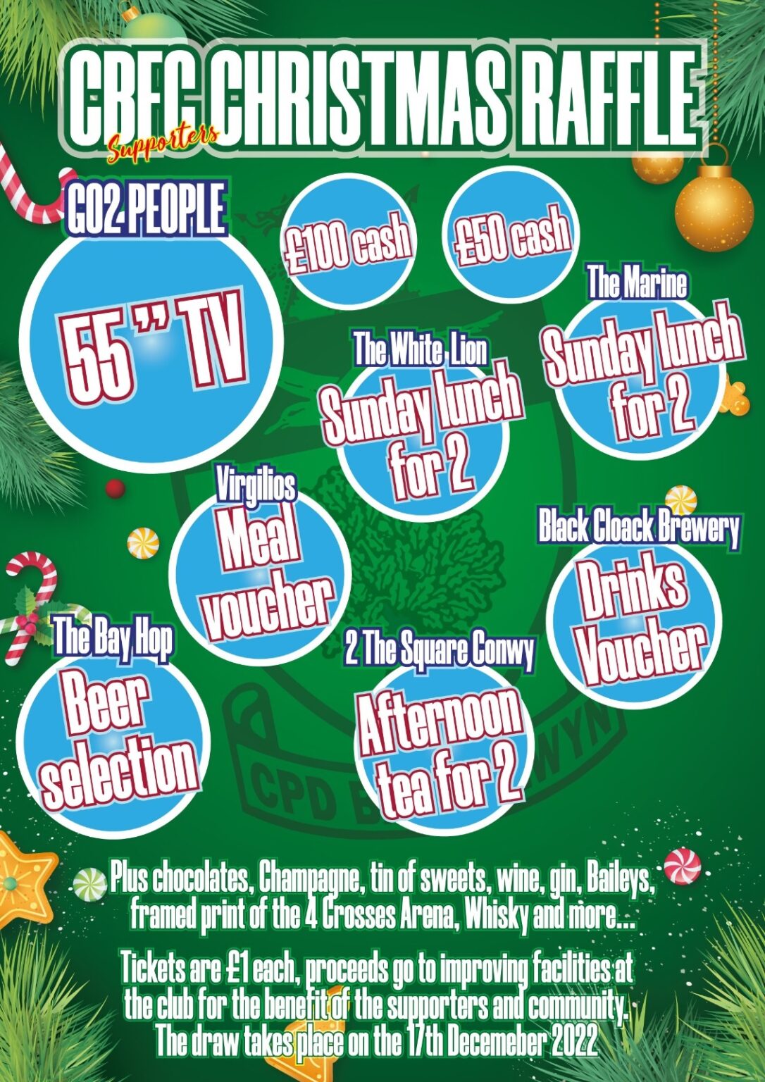 Supporters Club Raffle Supporters stall returns to Bay View Shopping Centre - Colwyn Bay FC ...
