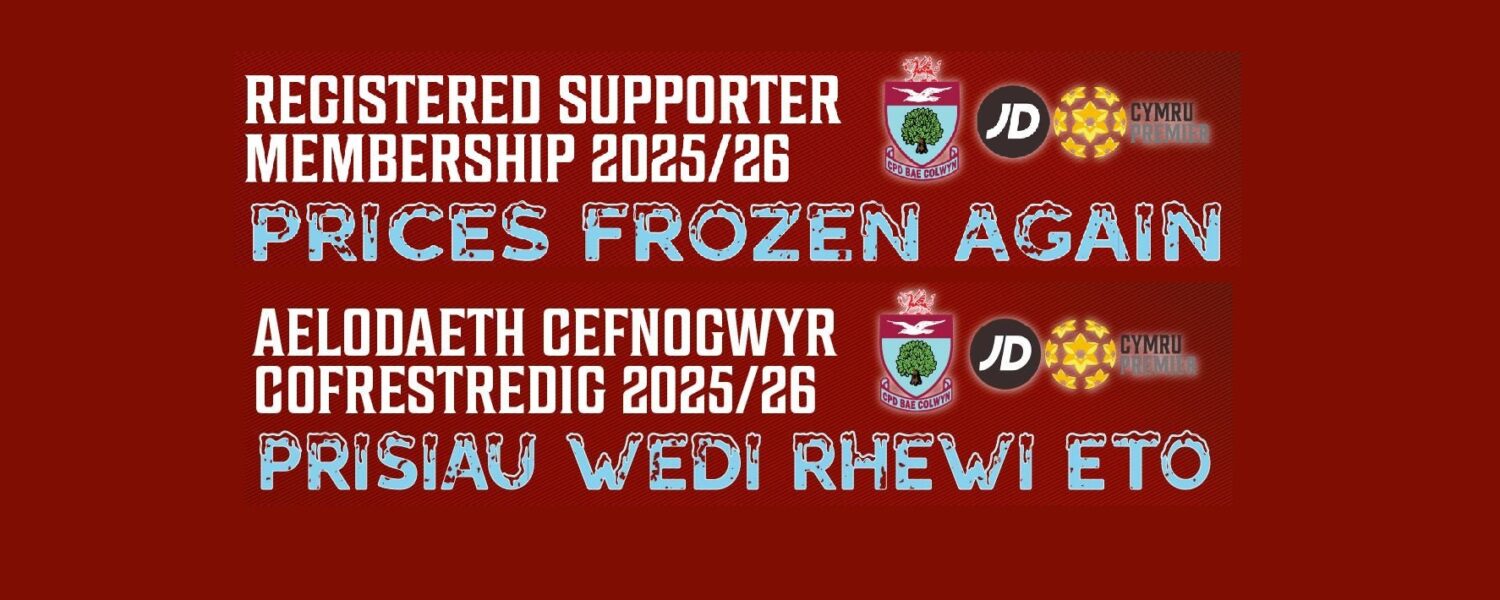 Registered Supporters Membership 25/26 1 Regsitered 2
