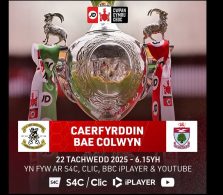 Carmarthen Welsh Cup tie live on S4C 3 Graphic